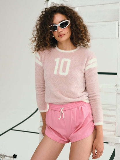 For Love and Lemons Founded in '10 Sweater - Pink
