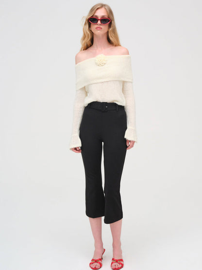 For Love and Lemons Aspen Knit Top - Cream