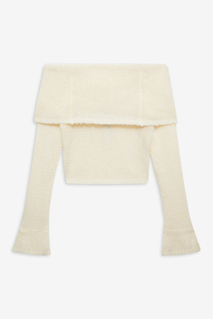 For Love and Lemons Aspen Knit Top - Cream