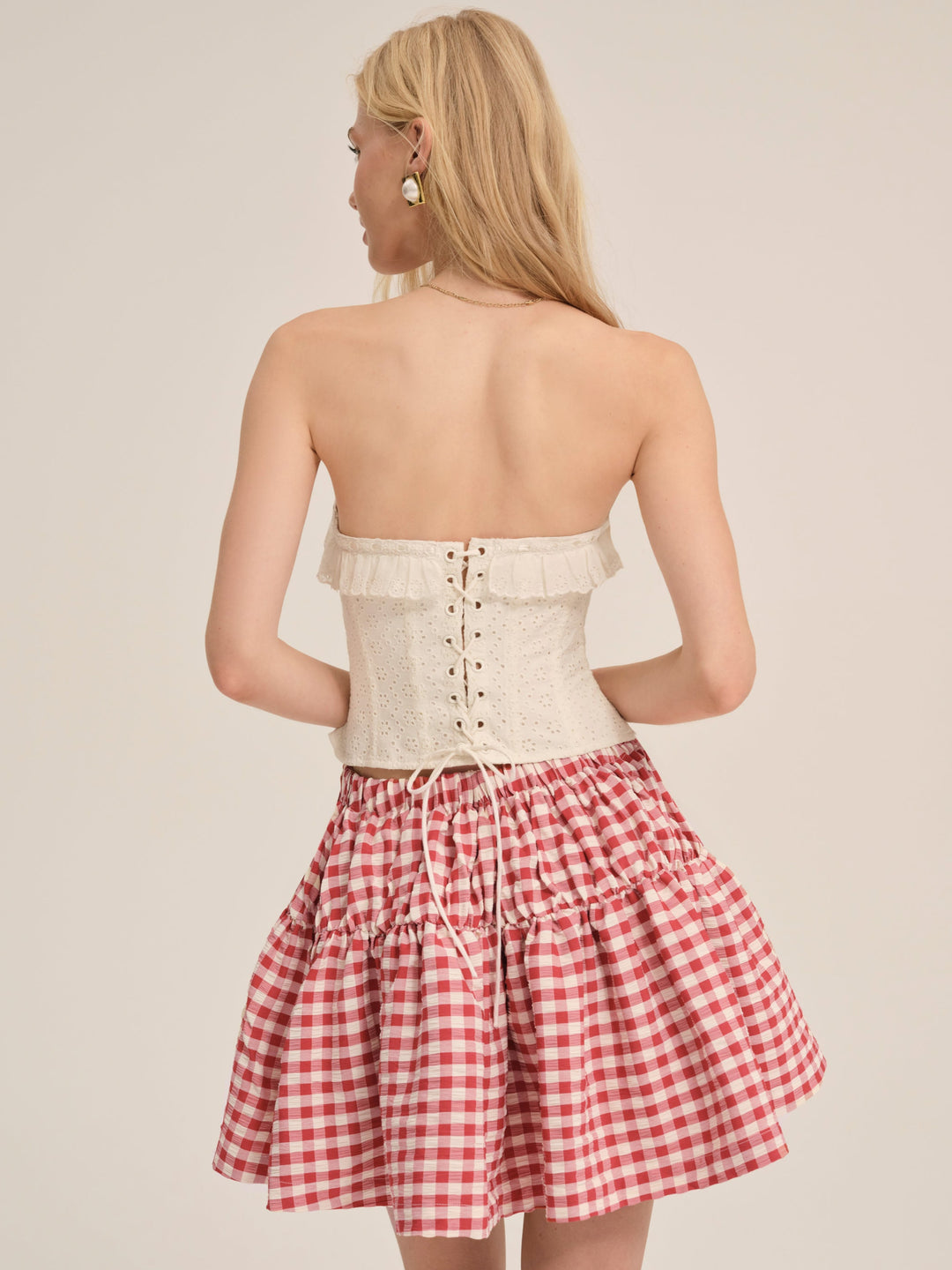 For Love and Lemons Tea Time Corset Top - Cream