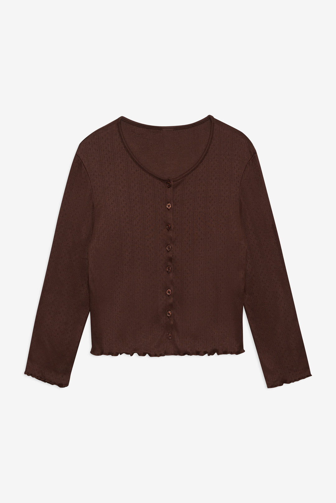For Love and Lemons Elliana Cardigan - Chocolate