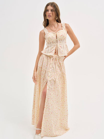 For Love and Lemons Morgan Top - Peach