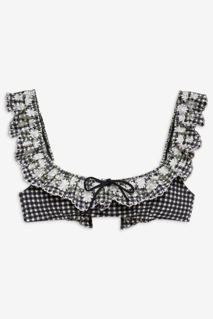 For Love and Lemons Daisy Lane Bikini Top - Black