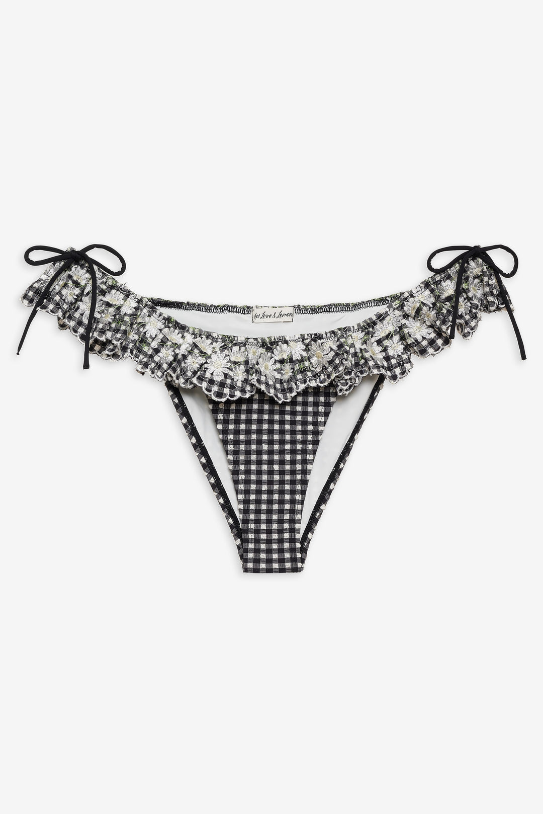 For Love and Lemons Daisy Lane Bikini Bottom - Black