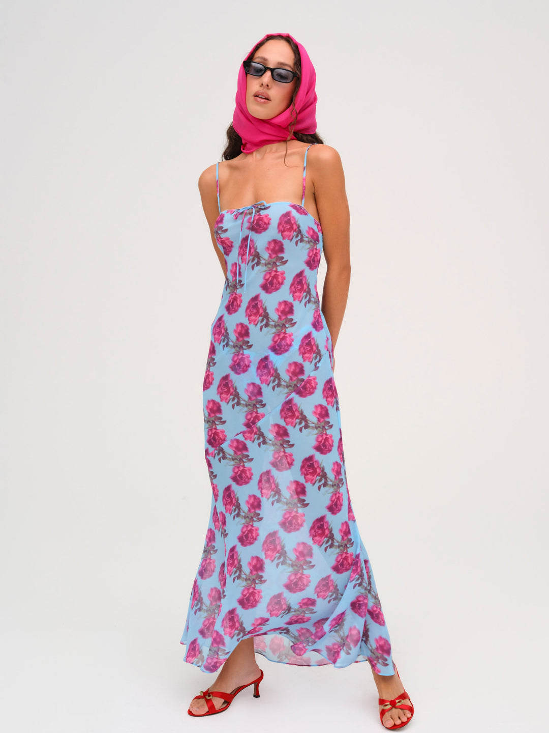 For Love and Lemons Marina Maxi Dress - Blue
