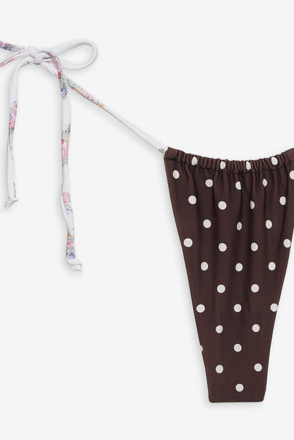 For Love and Lemons Bay Bikini Bottom - Chocolate
