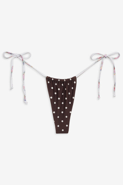 For Love and Lemons Bay Bikini Bottom - Chocolate