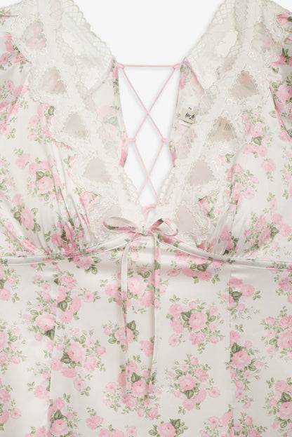 For Love and Lemons Naima Slip Dress - Pink