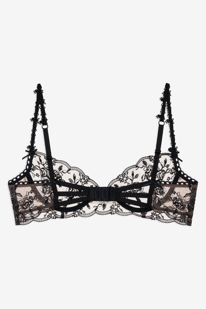For Love and Lemons Sonia Underwire Bra - Black