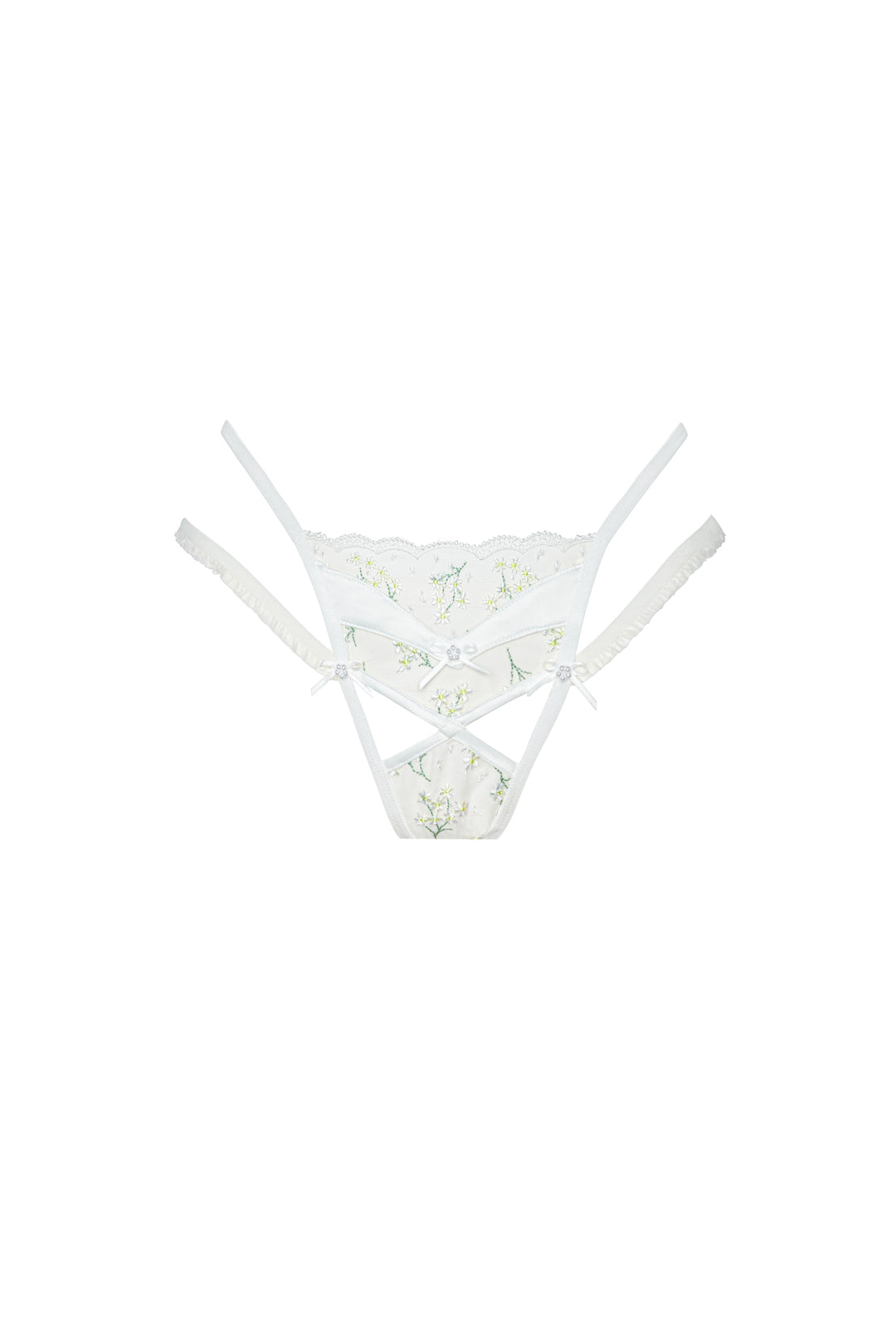 For Love and Lemons Baby's Breath Thong Panty - Ivory