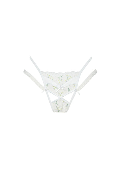 For Love and Lemons Baby's Breath Thong Panty - Ivory
