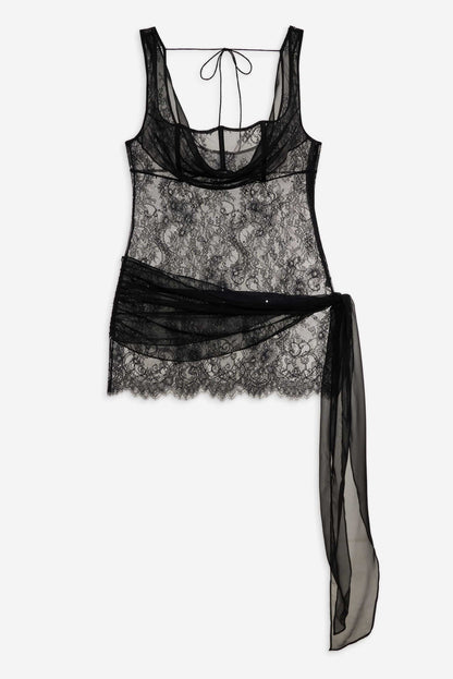 For Love and Lemons Sonja Slip Dress - Black