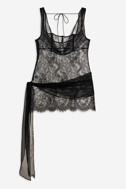 For Love and Lemons Sonja Slip Dress - Black