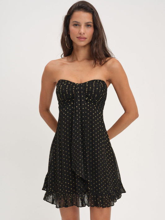 For Love and Lemons Teagan Mini Dress - Black