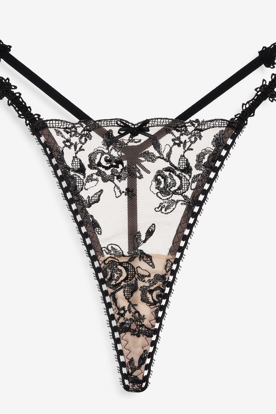 For Love and Lemons Sonia G String Panty - Black