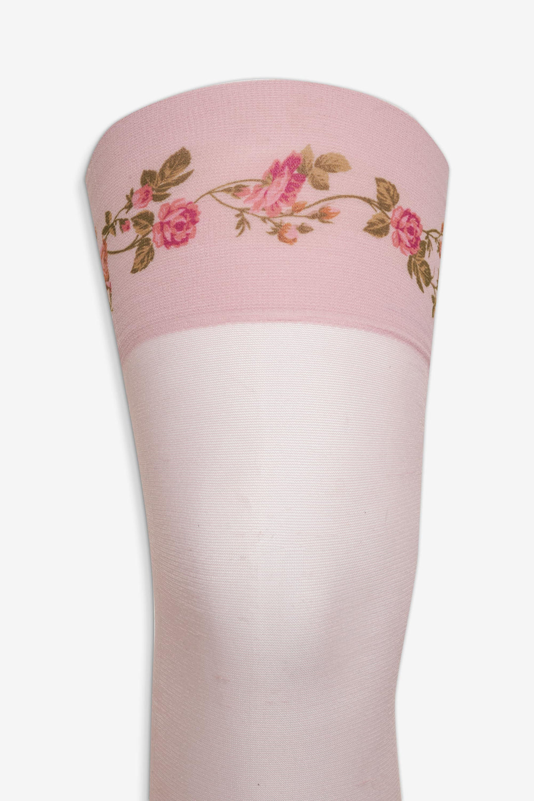 For Love and Lemons Rose Vine Thigh-High Socks - Pink