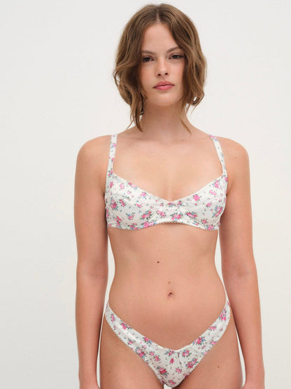 For Love and Lemons Thats Amore Underwire Bra - White