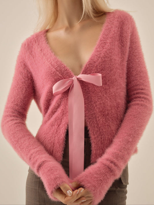 For Love and Lemons Tayla Knit Cardigan - Pink