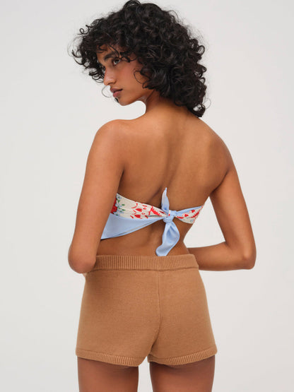 For Love and Lemons Ellie Knit Short - CAMEL