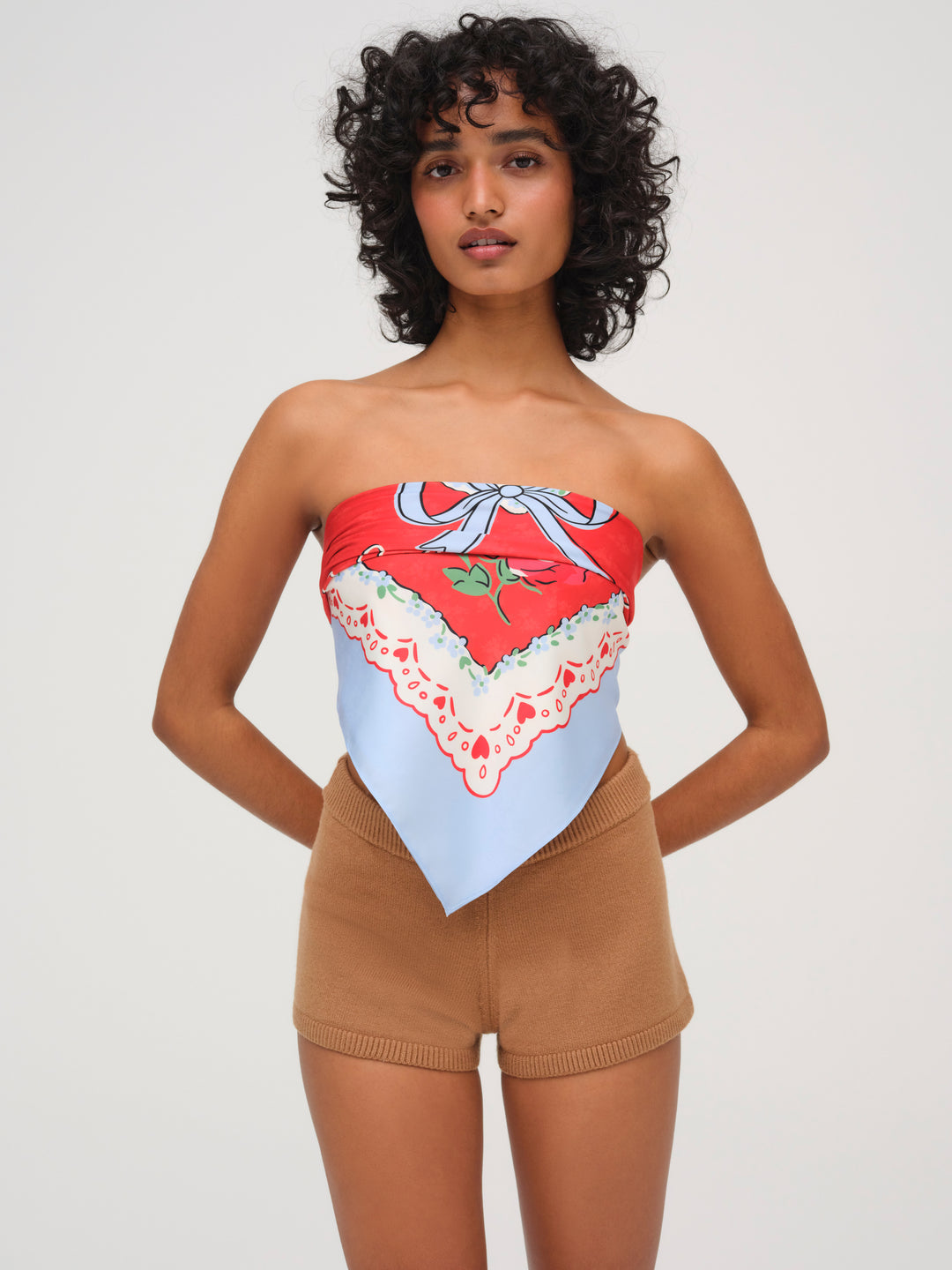 For Love and Lemons Ellie Knit Short - CAMEL