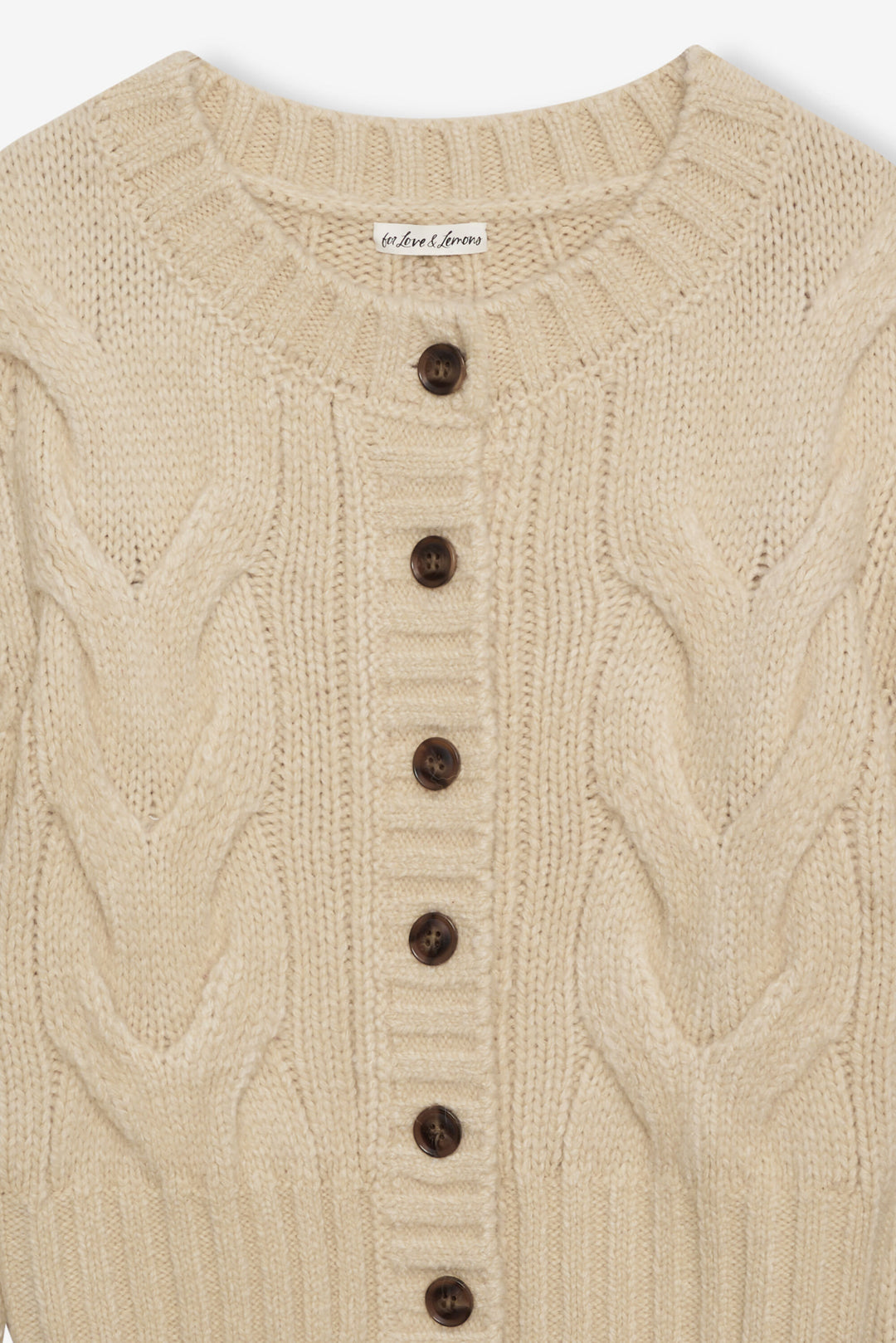 For Love and Lemons Regina Cardigan - Tan