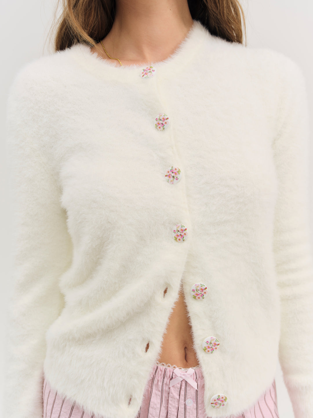 For Love and Lemons Belinda Cardigan - Cream