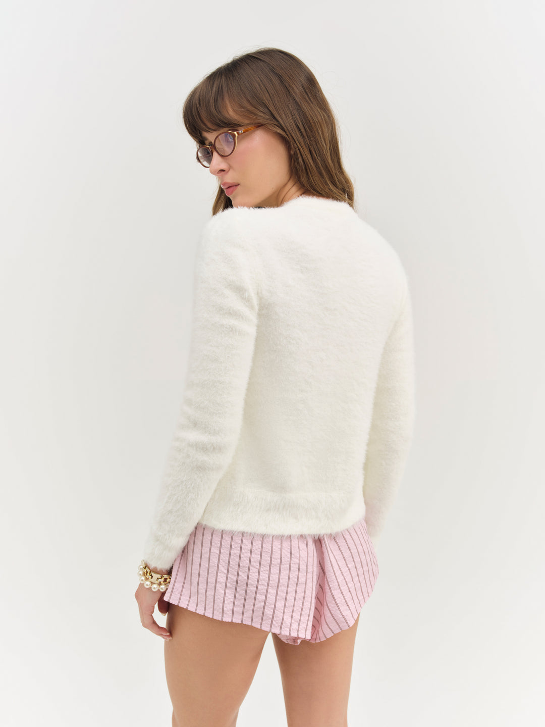 For Love and Lemons Belinda Cardigan - Cream