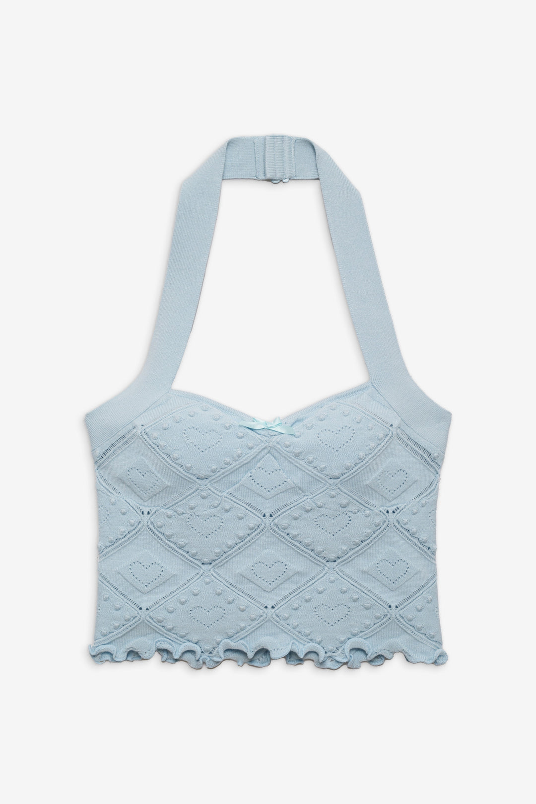 For Love and Lemons Coco Knit Tank - Baby Blue