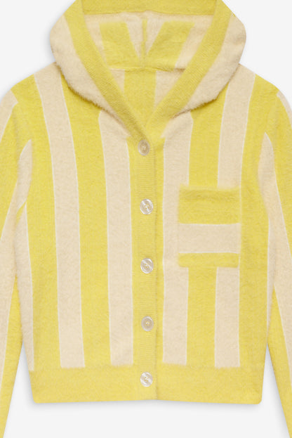 For Love and Lemons Sleepy Stripe Hoodie - Yellow