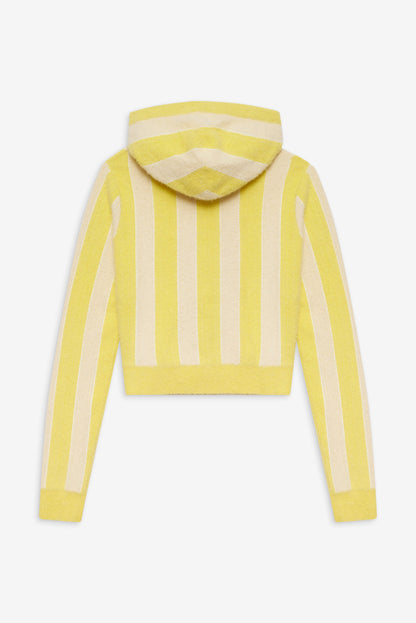 For Love and Lemons Sleepy Stripe Hoodie - Yellow