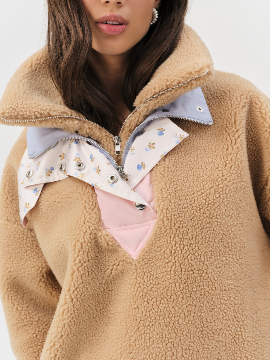 For Love and Lemons Caitlyn Pullover Sweater - CAMEL