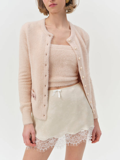 For Love and Lemons Harper Cardigan - Pink