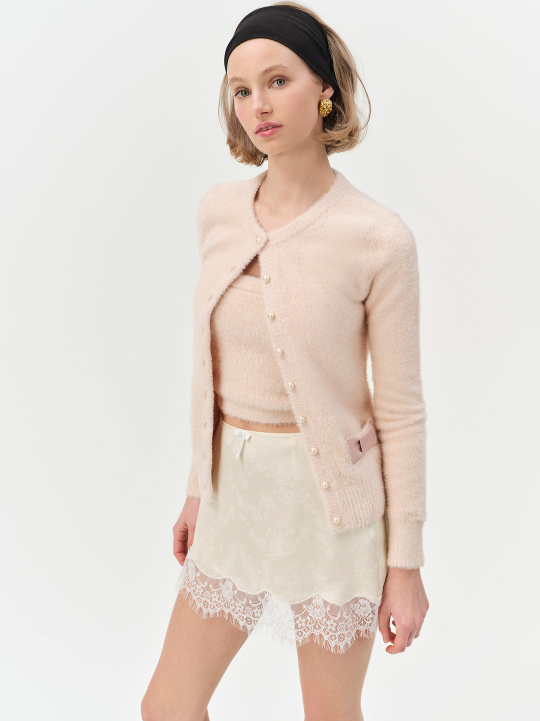 For Love and Lemons Harper Cardigan - Pink