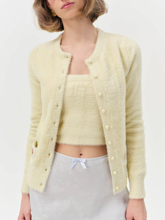 For Love and Lemons Harper Cardigan - Yellow