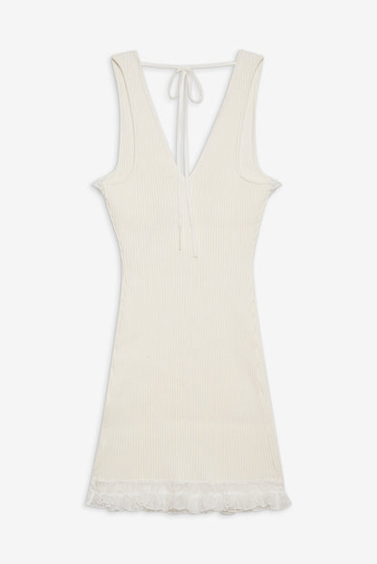 For Love and Lemons Lyon Knit Mini Dress - White