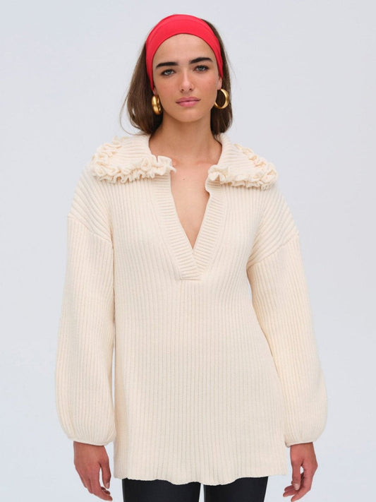 For Love and Lemons Rey Knit Tunic - Cream