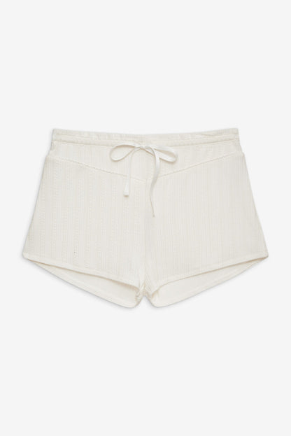 For Love and Lemons Allison Pointelle Short - White
