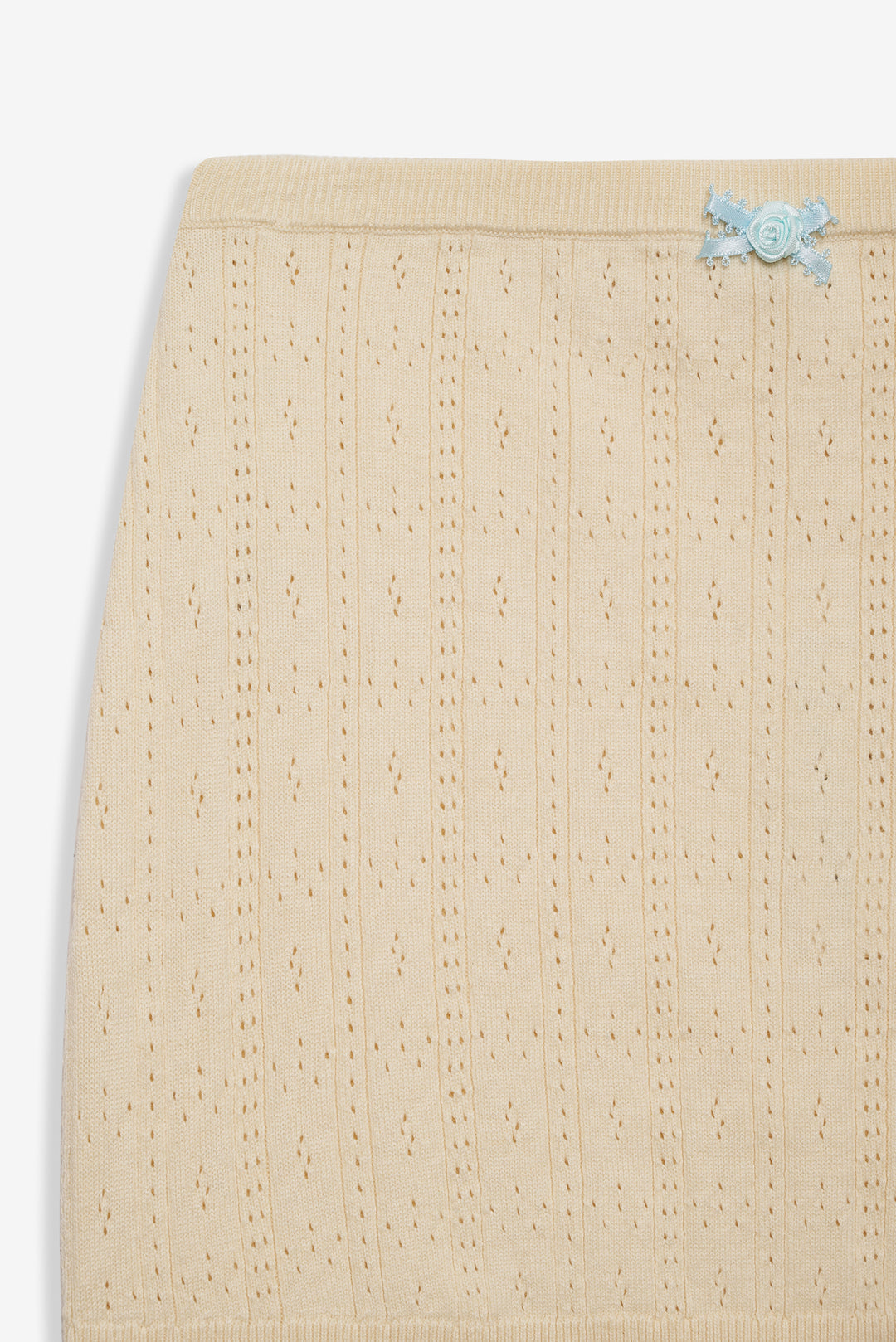 For Love and Lemons Daniela Knit Mini Skirt - Cream