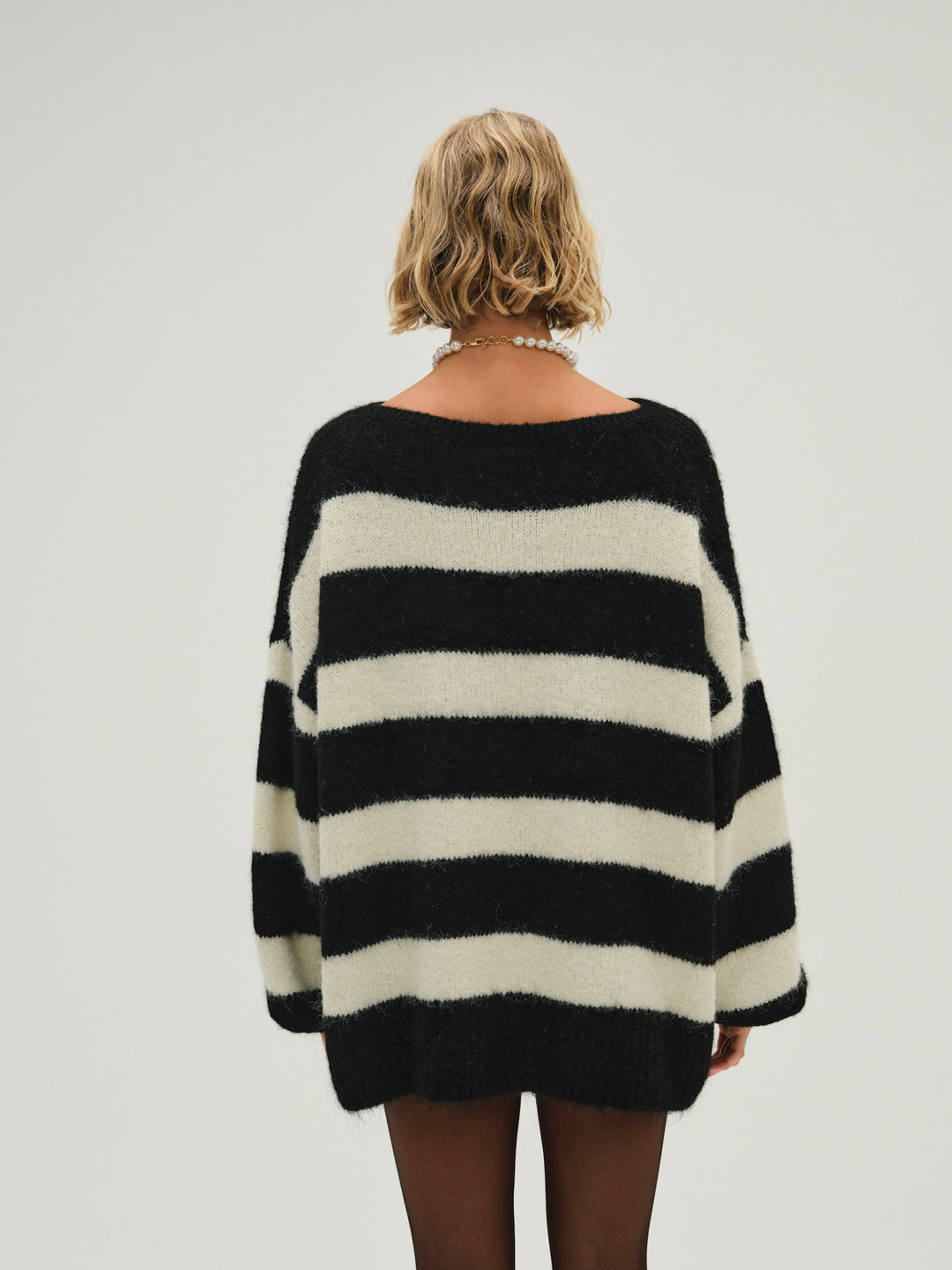 For Love and Lemons Meggy Oversized Sweater - Black