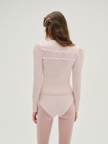 For Love and Lemons Beverly Knit Panty - Pink