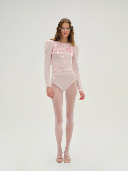 For Love and Lemons Beverly Knit Panty - Pink