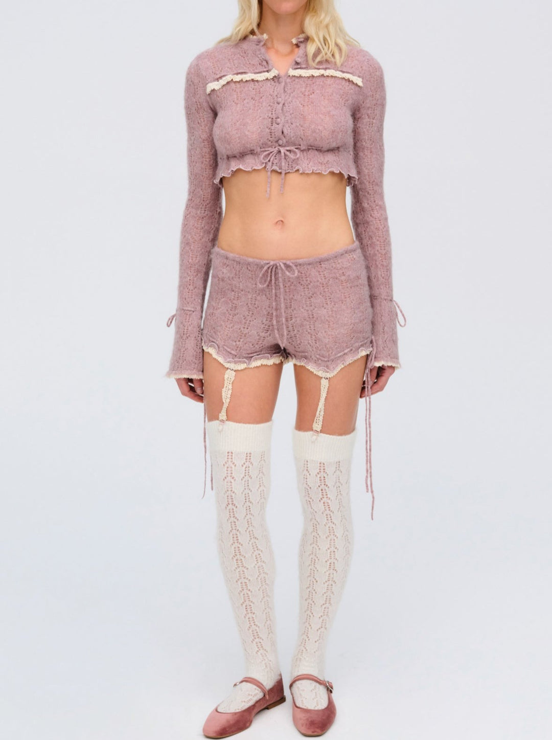 For Love and Lemons Liona Shorts - Pink