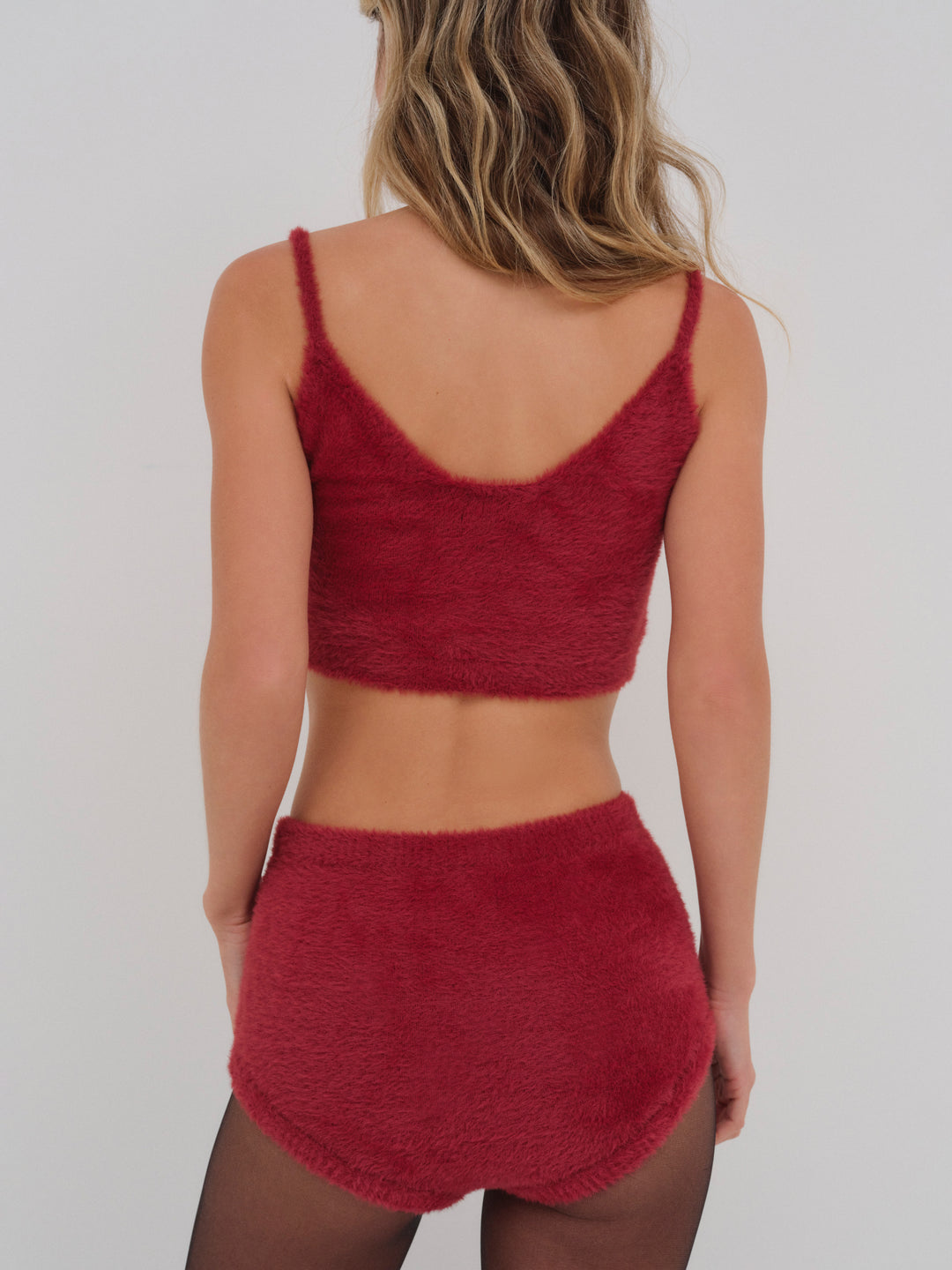 For Love and Lemons Fiona Crop Top - Red