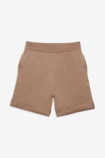 For Love and Lemons Cassidy Knit Shorts - Brown