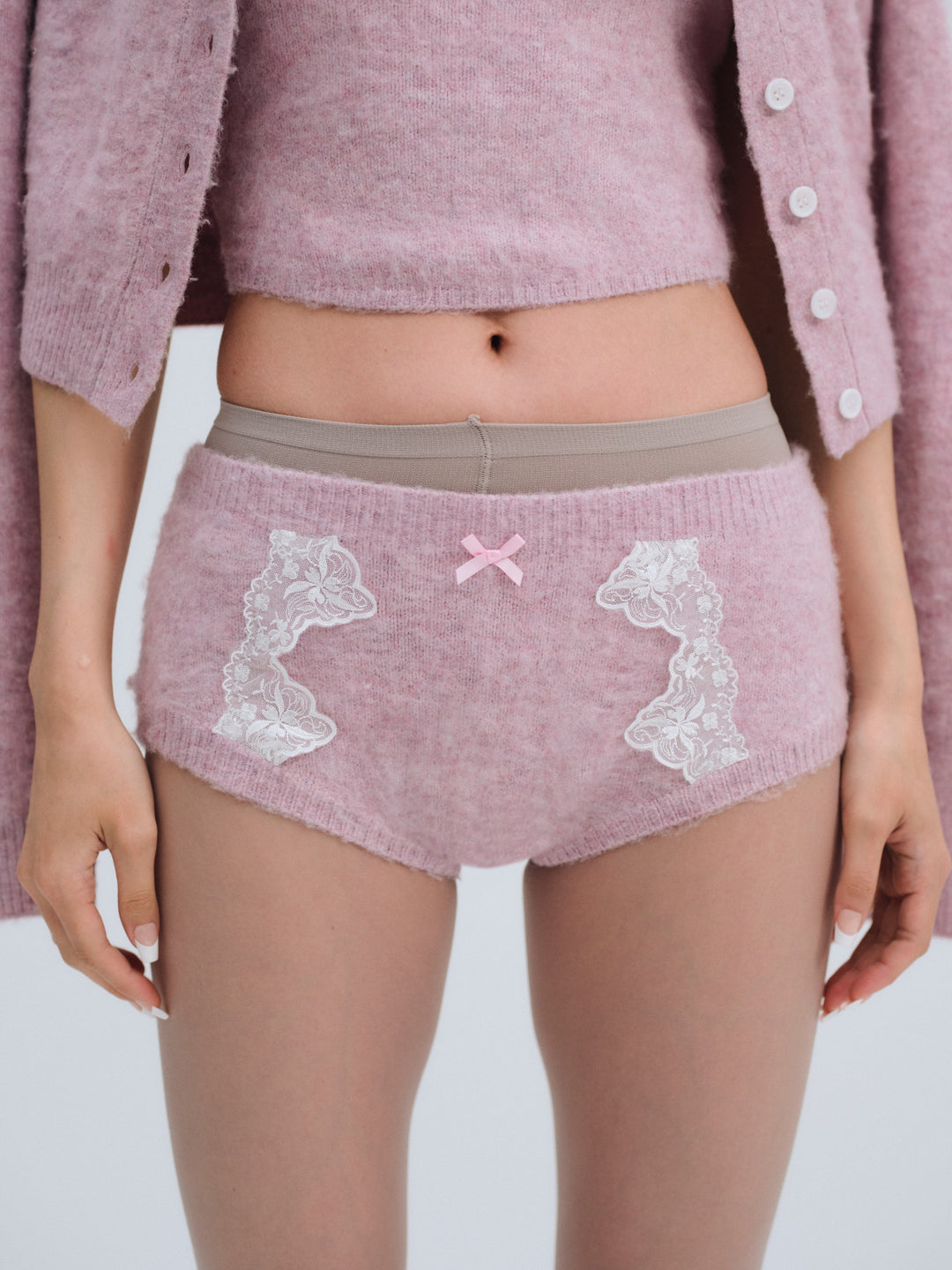For Love and Lemons Arinah Boyshort - Pink