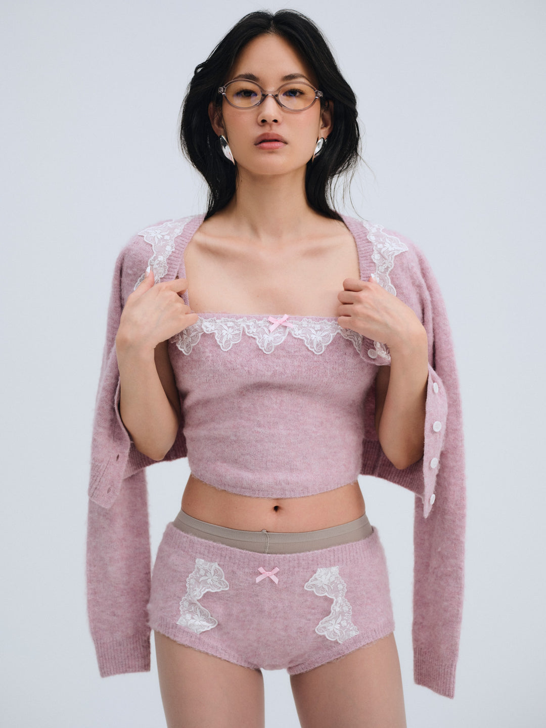 For Love and Lemons Arinah Boyshort - Pink