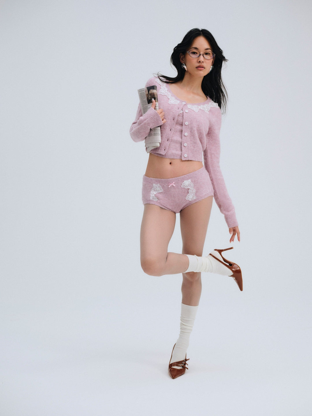 For Love and Lemons Arinah Boyshort - Pink