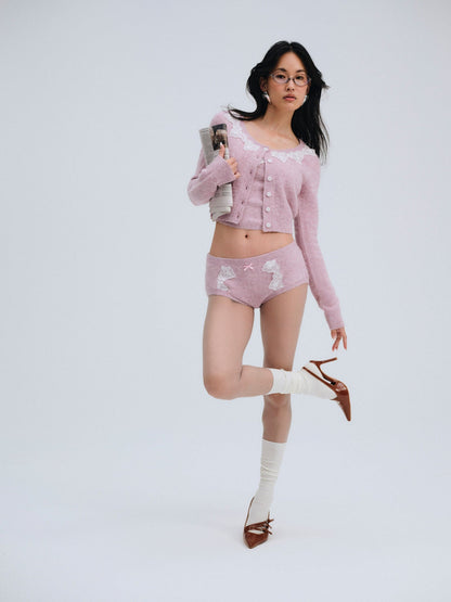 For Love and Lemons Arinah Boyshort - Pink
