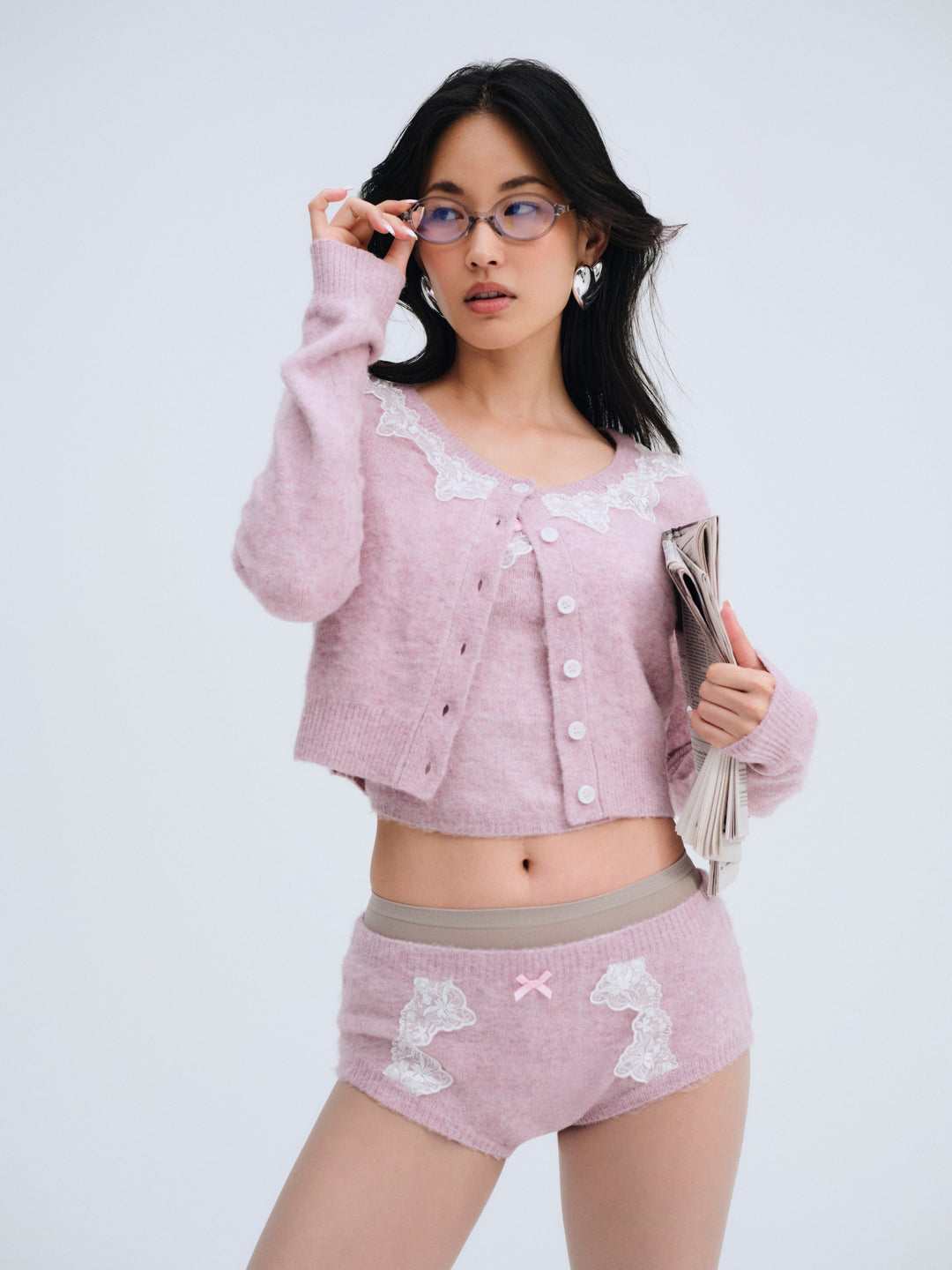 For Love and Lemons Arinah Boyshort - Pink