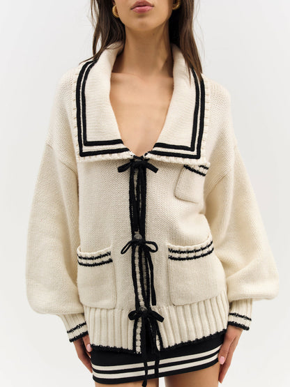 For Love and Lemons Marina Knit Cardigan - Tan